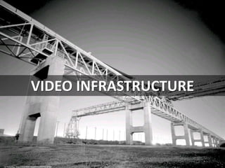 VIDEO INFRASTRUCTURE
cc: TunnelBug - https://www.flickr.com/photos/25078342@N00
 