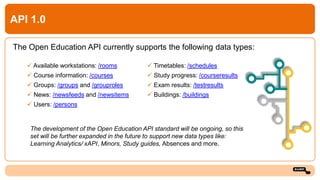 Open Education API: the open standard for sharing education data | PPTX