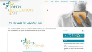 Open Education API: the open standard for sharing education data | PPTX