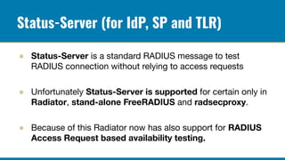 TNC19 Radiator Technical Workshop -- Using Radiator to ensure better SP ...