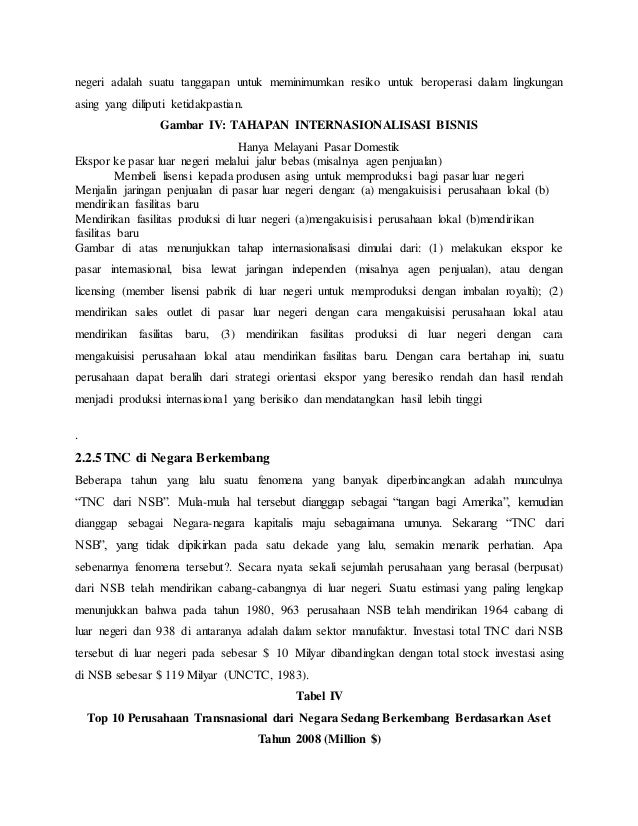 Tnc, investasi asing, penanaman modal asing, pma2