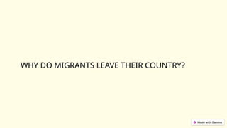 Trends Network, and Creative Thinking: Labor and Migration | PPTX