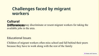 Trends Network, and Creative Thinking: Labor and Migration | PPTX