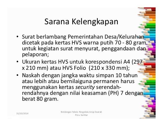 Tata Naskah Dinas Pemerintahan Desa