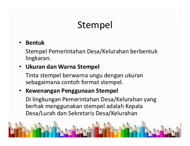 Tata Naskah Dinas Pemerintahan Desa