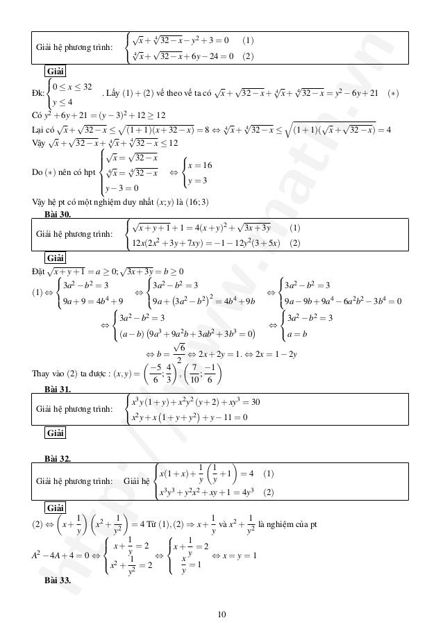 Tổng Hợp Hệ Pt