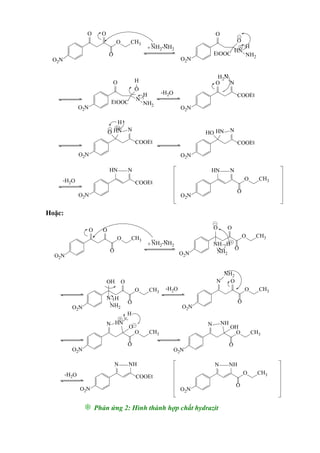 O Nh O2n Cl Tổng hợp một số hợp chất chứa dị vòng pyrazole từ 4 nitroaxetophenol | PDF