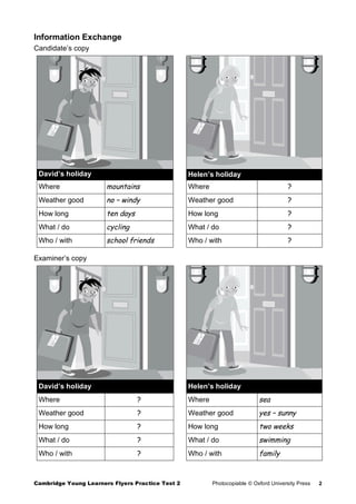 Tổng hợp đề thi flyers speaking test | PDF