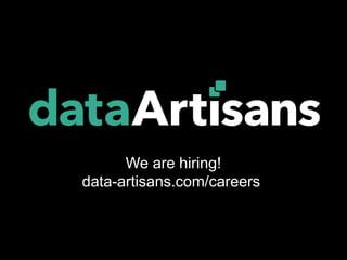 We are hiring!
data-artisans.com/careers
 