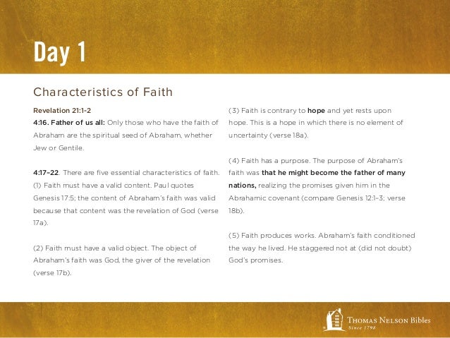 biblical faith what the bibles says about faith kjv study bible