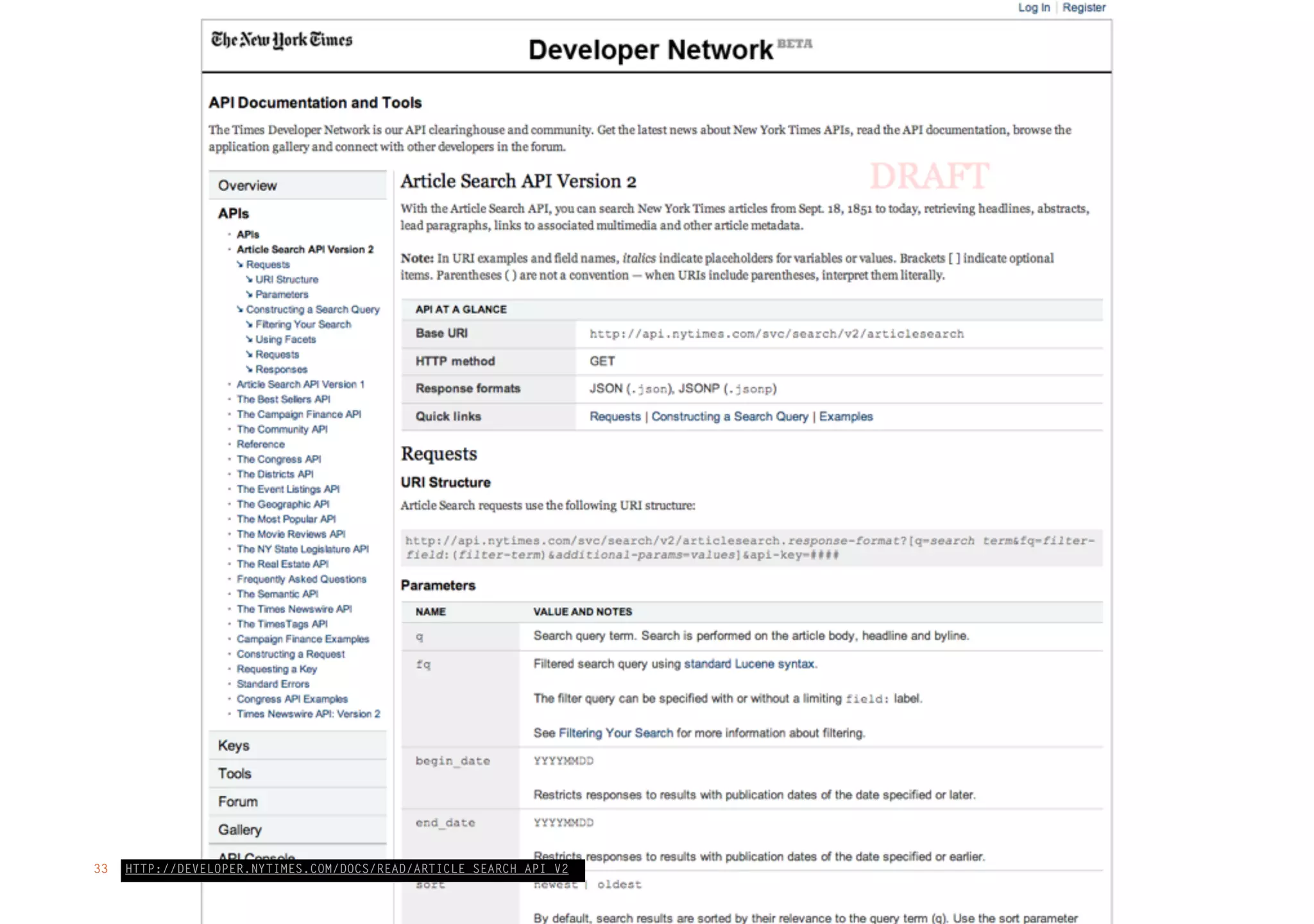HTTP://DEVELOPER.NYTIMES.COM/DOCS/READ/ARTICLE_SEARCH_API_V233
 