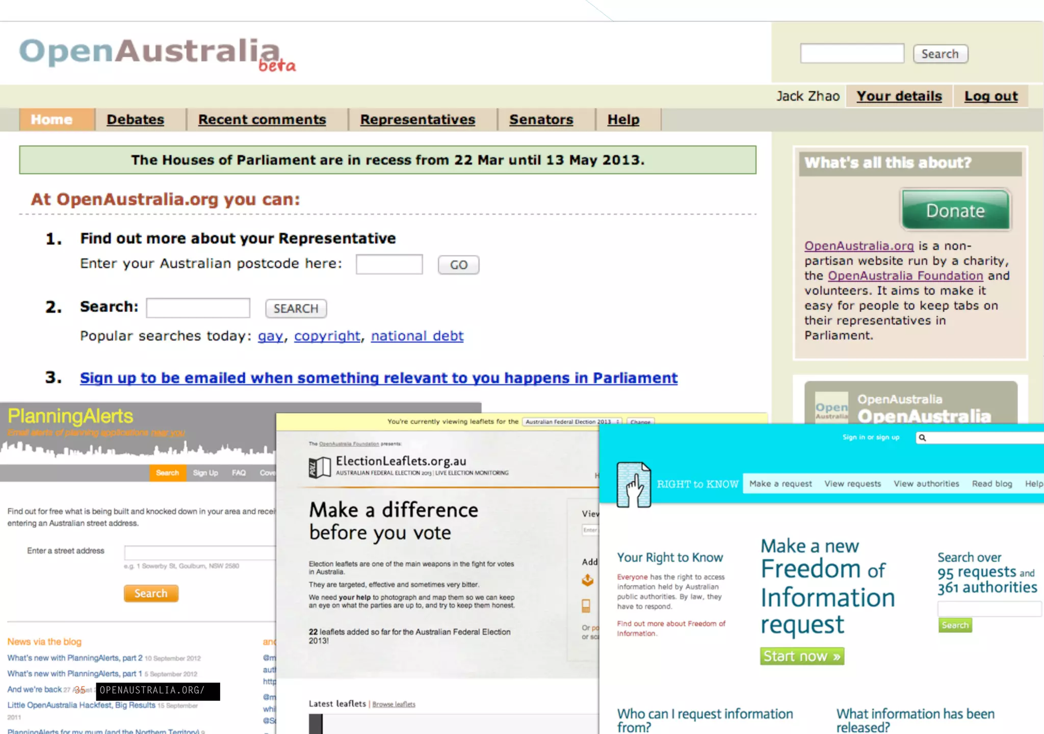OPENAUSTRALIA.ORG/35
 