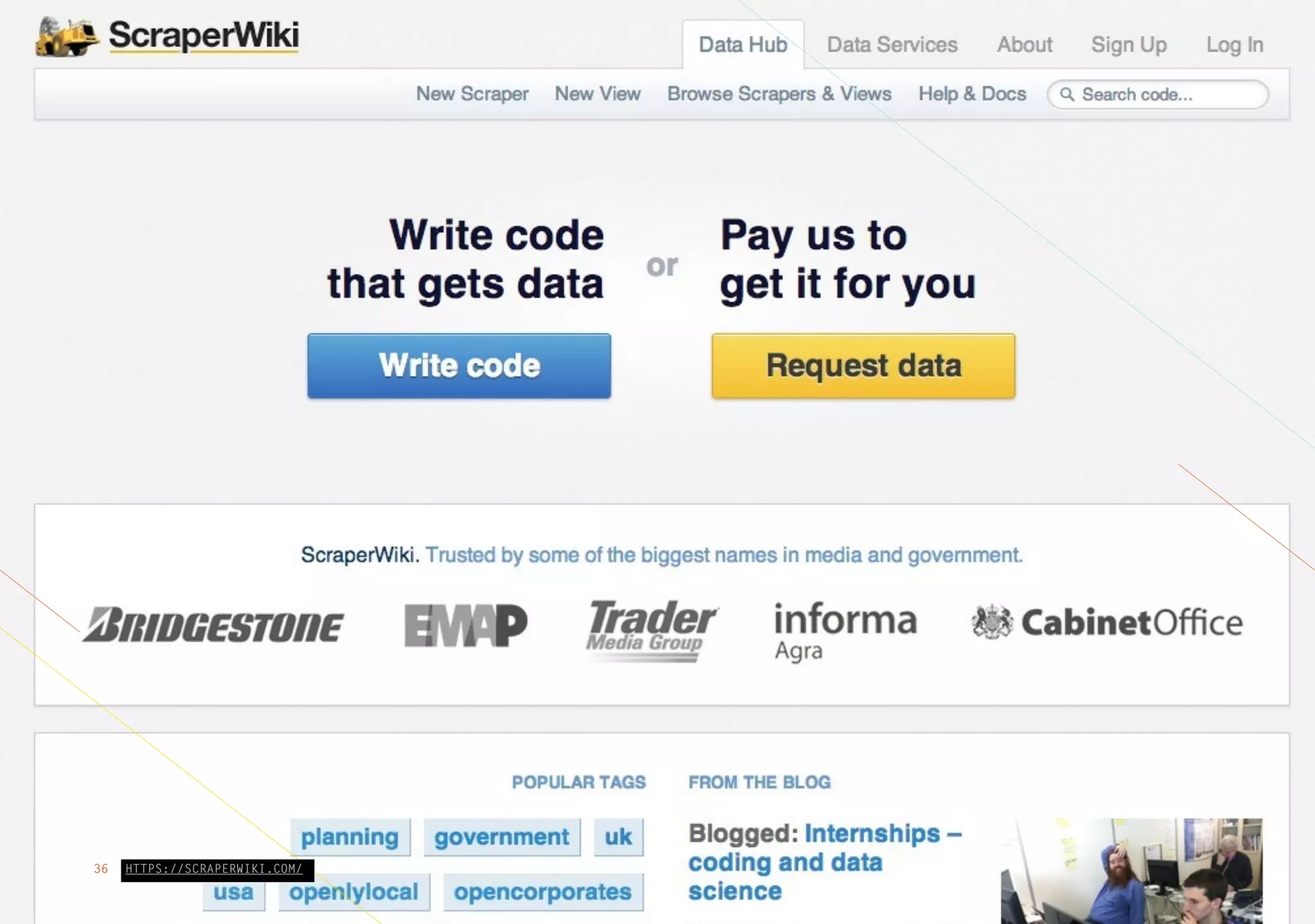 HTTPS://SCRAPERWIKI.COM/36
 