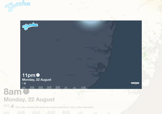 10 HTTP://SMALL.MU/WORK/SNEPO-GOTCHA-DATA-VISUALISATION-VIDEO/ HTTPS://VIMEO.COM/32542197
 