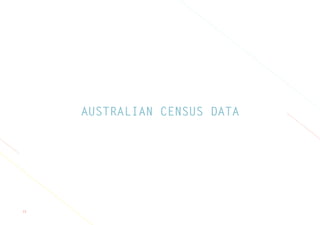 15
AUSTRALIAN CENSUS DATA
 