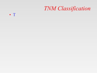 TNM Classification
• T
 