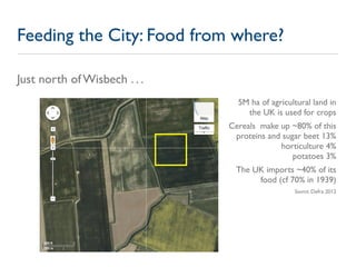 Feeding the City: Food from where?

Just north of Wisbech . . .
                                5M ha of agricultural land...