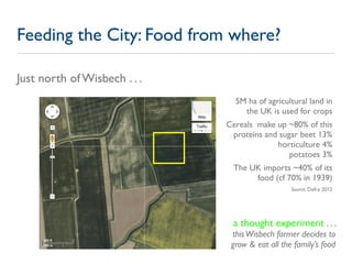 Feeding the City: Food from where?

Just north of Wisbech . . .
                                5M ha of agricultural land...