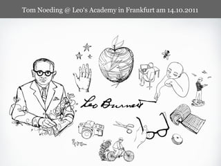 Tom Noeding @ Leo‘s Academy in Frankfurt am 14.10.2011 