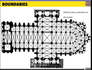 BOUNDARIES
Outlines focus attention on
the center.
 