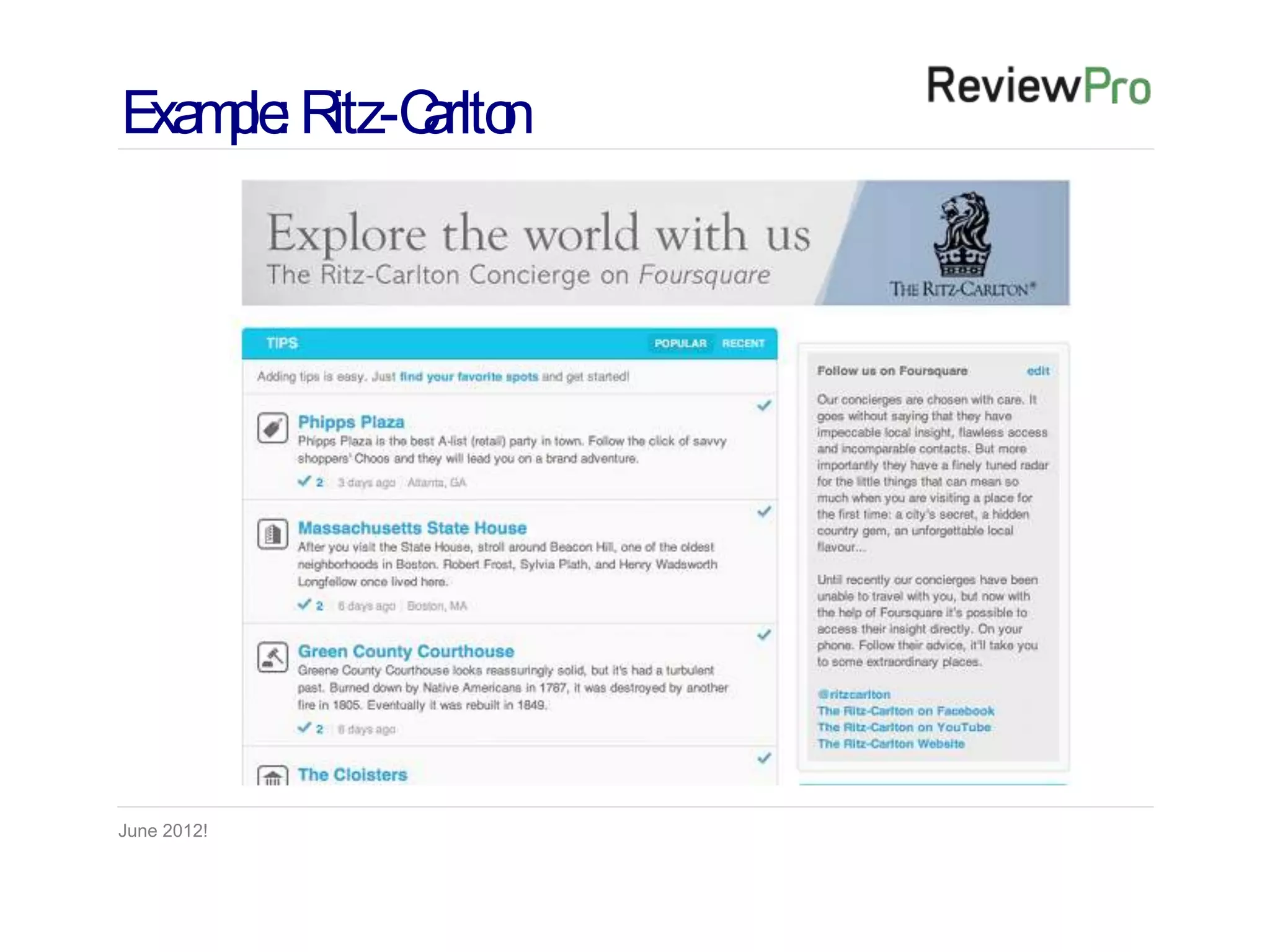 E m le Ritz-C rlto
 xa p :      a n




June 2012!
 