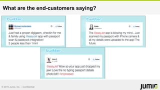 © 2015 Jumio, Inc. – Confidential
What are the end-customers saying?
 