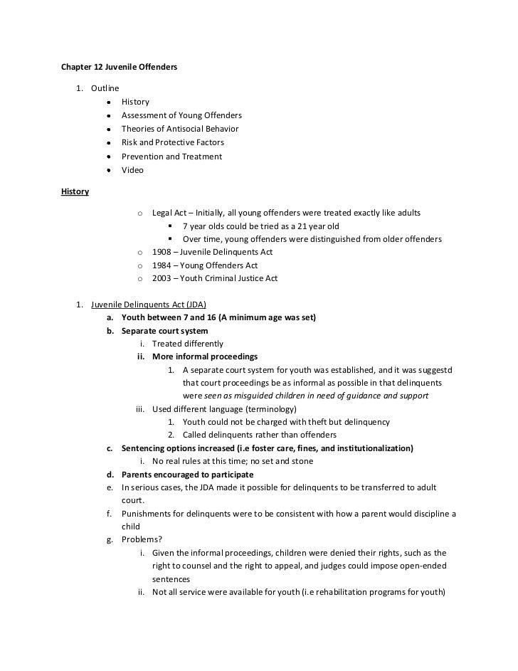 Sex offenders outline