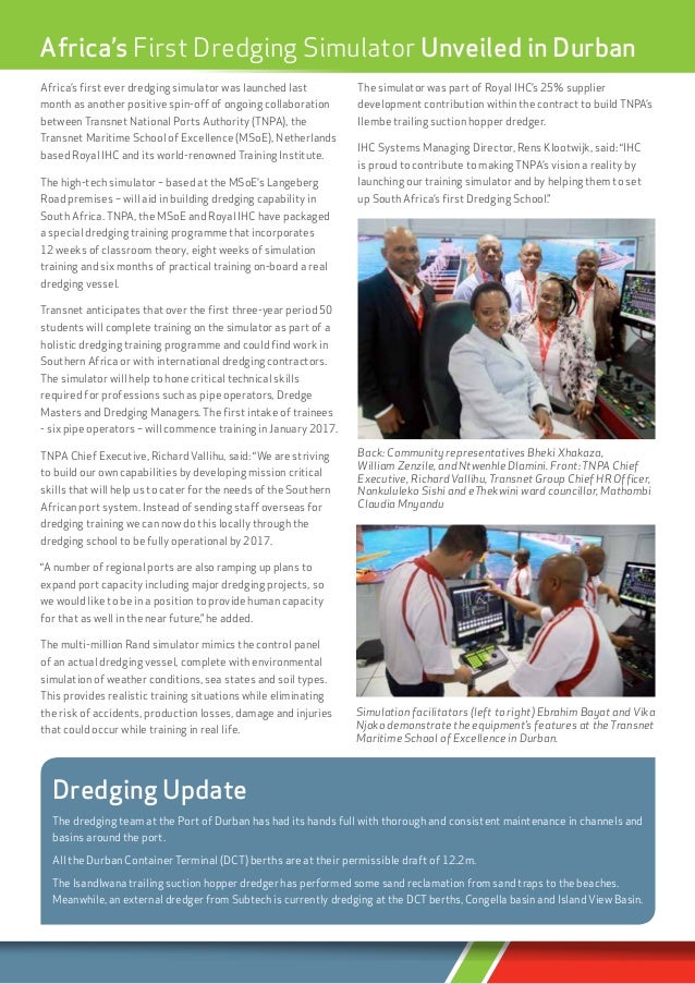 Port of Durban Monitor eNewsletter September 2016 Edition