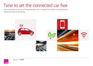 Time to set the connected car free
The connected car has an exciting destination, but it will get there faster if auto brands let
others do some of the driving

Share this

 