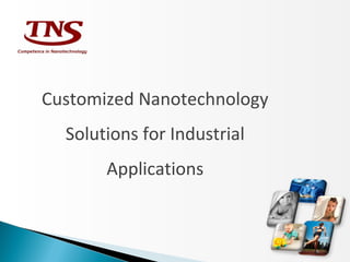 Customized Nanotechnology
Solutions for Industrial
Applications
 