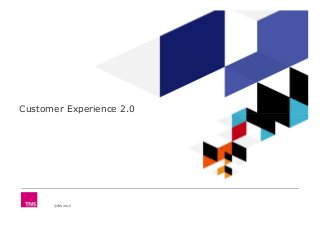 Customer Experience 2.0




      ©TNS 2012
 