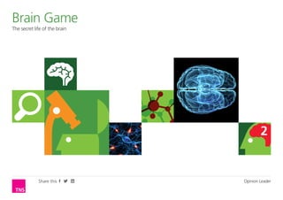 Brain Game
Opinion Leader
The secret life of the brain




             Share this        Opinion Leader
 