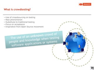What are the conditions for crowdtesting?Augmented RealityWhat is Augmented Reality?