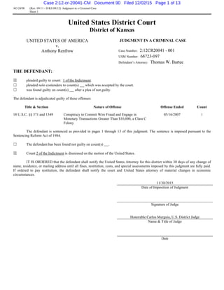 TNT Tony - Iraqi Dinar Guru Scam - Court Sentencing Transcript | PDF