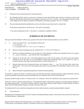 TNT Tony - Iraqi Dinar Guru Scam - Court Sentencing Transcript | PDF