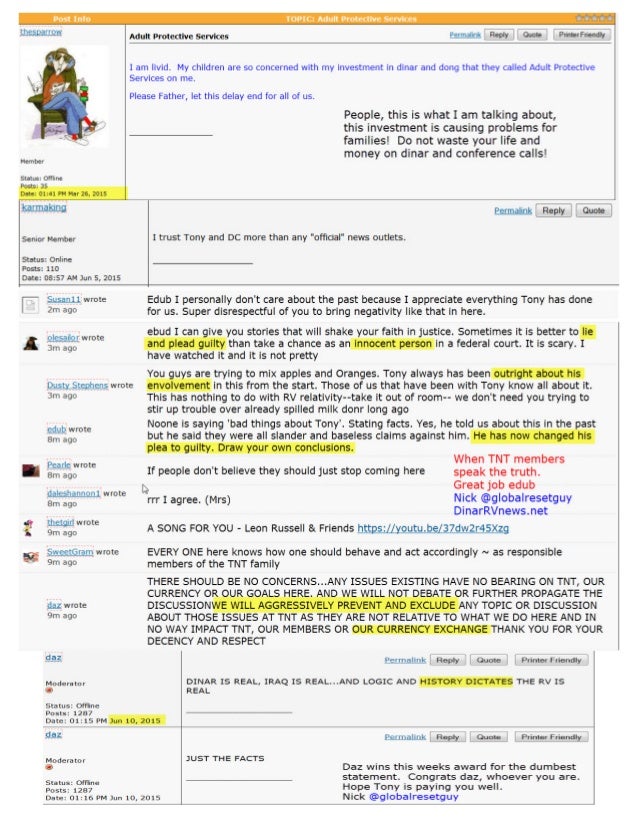 tnt tony iraqi dinar guru scam court sentencing transcript dinar guru