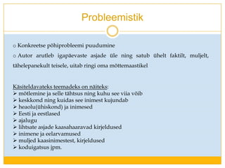  Isiklik muljeTõnu Õnnepalu 13. september 1962, Tallinn