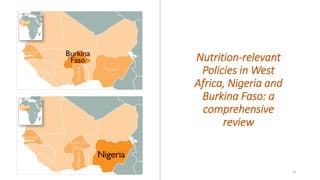 Overview of Research on Adolescent Nutrition in West Africa