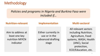 Overview of Research on Adolescent Nutrition in West Africa