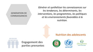 Etat de la recherche sur la nutrition des adolescents en Afrique de l'ouest