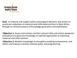Transform Nutrition West Africa - an introduction