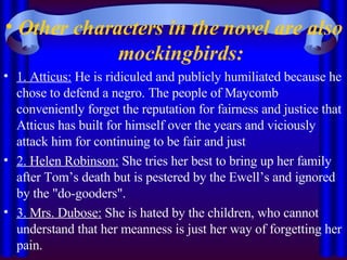 To Kill A Mockingbird Theme, Motifs, Symbols