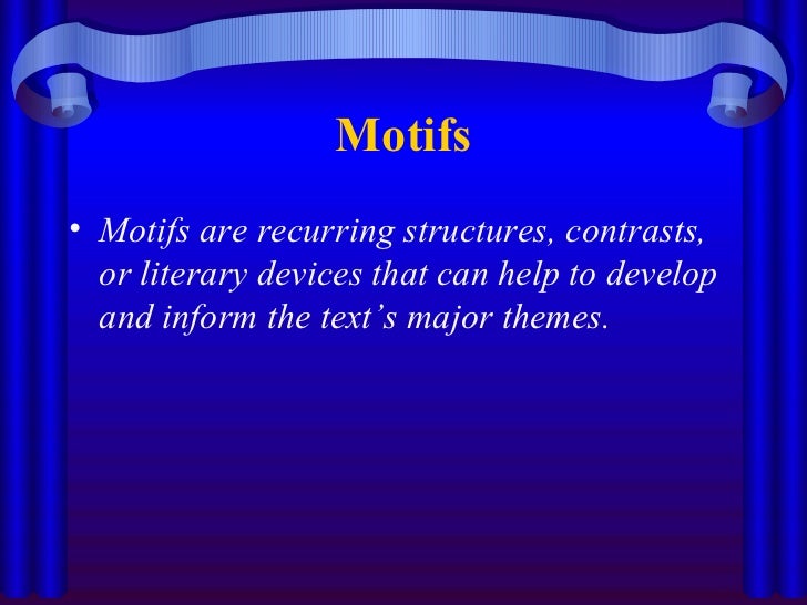  Motif  definition literature Motif  Examples and 