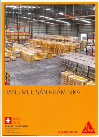 Sika chống thấm catalogue