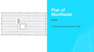 Plan of
Montfazier
France.
A medieval town founded in 1284.
 