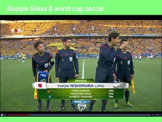 Google Glass & world cup soccer
 