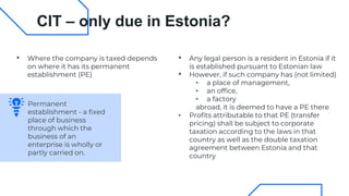 Estonian Tax System