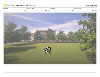 Scene
23
Duration
03:00
Panel
3
Duration
01:00
TOA SQ 117 127 073119 Page 113/252
 