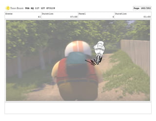 Scene
41
Duration
07:00
Panel
6
Duration
01:00
TOA SQ 117 127 073119 Page 182/252
 