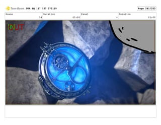 Scene
54
Duration
05:00
Panel
4
Duration
01:00
TOA SQ 117 127 073119 Page 241/252
 